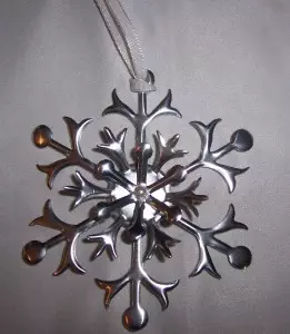 Metal Flashing Snowflake Ornament