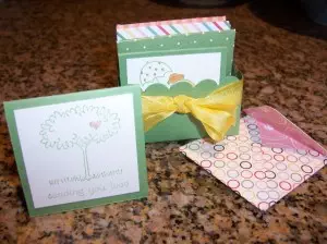 Mini Cards and Scalloped Square Die Box
