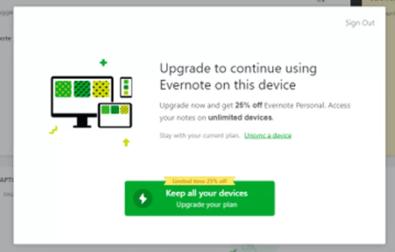 Current Products Notes In Evernote